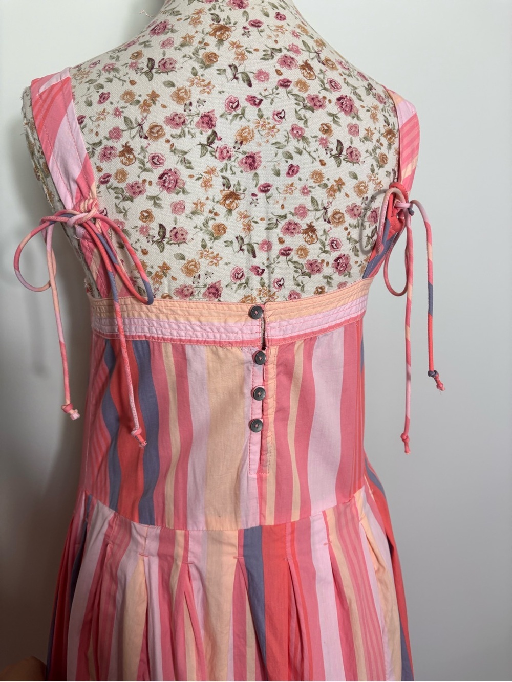 Free People Primavera Stripe Midi Dress – Strawberry Combo – Size Small – NWT - Picture 6 of 9